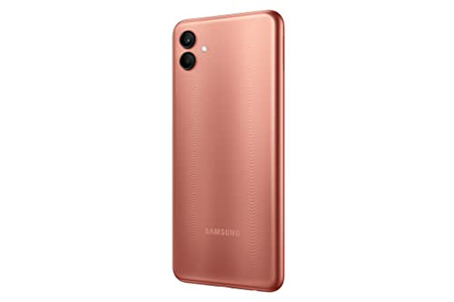 Samsung Galaxy A04 (Copper, 4GB, 64GB Storage) | 50 MP Rear Camera | Face Unlock | Upto 8GB RAM with RAM Plus | MediaTek Helio P35 | 5000 mAh Battery