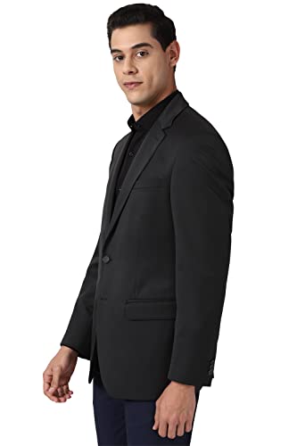 Peter England Men's Regular Blazer (PEBZOTLBY15203_Charcoal_40)