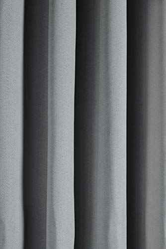 Amazon Brand - Solimo Room Darkening Blackout Window Curtain, 5 Feet (Grey)