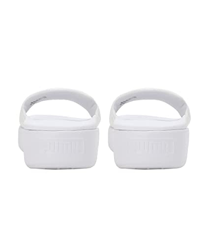 Puma Womens Platform Slide Wns Puma White-Puma White Slide -6 UK (36612108)