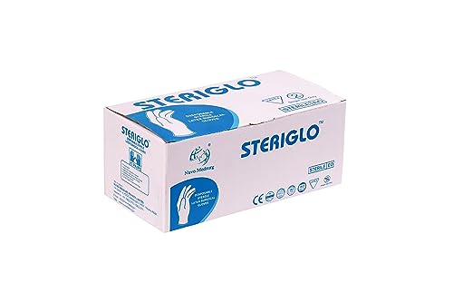 NUVO MEDSURG - Latex Disposable Sterile Surgical Gloves Box of 25 Pair (7)