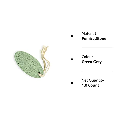 Nat Habit Original Pumice Stone for Feet Care | Foot Scrubber, Callus Remover | Ergonomically Designed| Exfoliates Dead Skin, Softens Feet & Ankles (Single Pack)