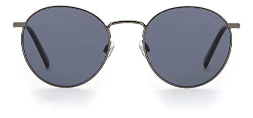 Levi's Unisex Non-Polarized UV protected Grey Lens Metal Full Rim Round Sunglasses LV 1005/S