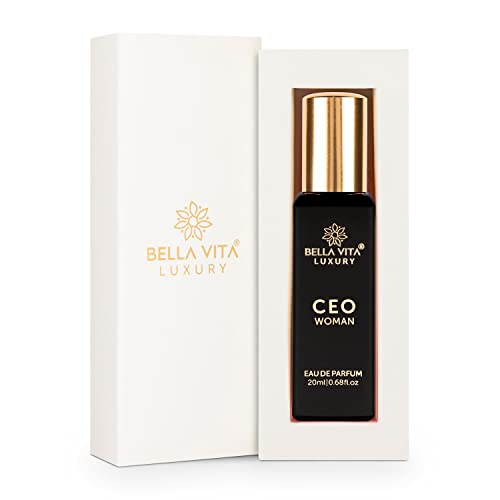 Bella Vita Luxury CEO Woman Eau De Parfum Perfume with Ylang Ylang, Vanilla, Musk, Tonka & Plum|Spicy Long Lasting EDP Fragrance Scent for Women 20ml