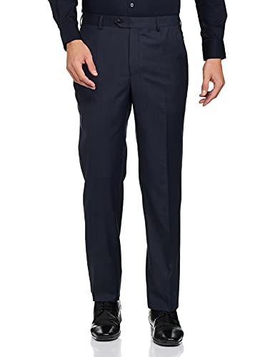 Raymond Wool Blend Men's Full Sleeve Contemporary FIT Fancy Blue Formal Suit (RPDC01744-B9 104)