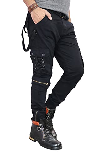 Urban Legends Men's Regular Fit Cargo Pants (Black,34)