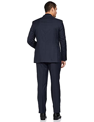 Raymond Wool Blend Men's Full Sleeve Contemporary FIT Fancy Blue Formal Suit (RPDC01744-B9 104)