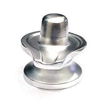 THE HIMALAYAN RIVER Parad Shivling Pure Quality/Mercury Shivaling Idol/para Shivling / Natural Parad Shivling (Silver)-[Premium Edition]