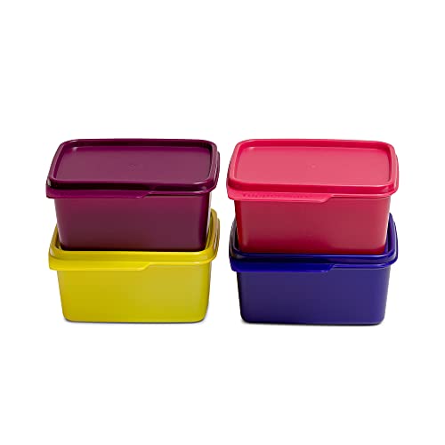 tupperware. Plastic Container - 500ml, 4 Pieces, Multicolour