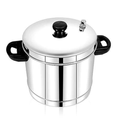 Pigeon Classic Stainless Steel Idli Cooker with Whistle Indicator | Idly Cooker Pot | Steel Idli Maker with Silver Lid - 6 Plates (for 24 Idlies)