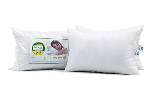 Recron Certified Dream Fibre Pillow (16X24, Fiber;Microfiber, White, Pack Of 2)