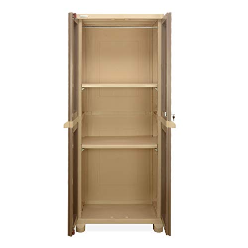 Nilkamal Freedom Big 6 (FB 6) Plastic Cabinet for Storage| Space & Clothes Organizer| Crockery Shelves| Cupboard| Almari| Wardrobe| Living Room| Adult & Kids| Multipurpose for Home Kitchen & Office