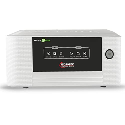 Microtek Energy Saver 1825 Pure Sine Wave 1600VA/24V Inverter, Support 2 Battery with 2 Year Warranty for Home, Office & Shops