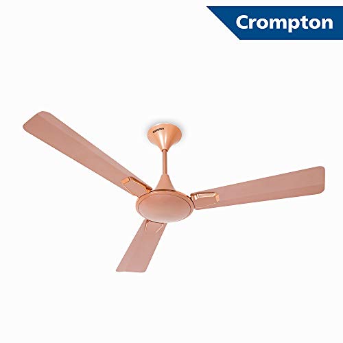 Crompton New Aura Prime 1200 mm (48 inch) High Speed Anti Dust Ceiling Fan with Duratech Technology (Rose Gold)