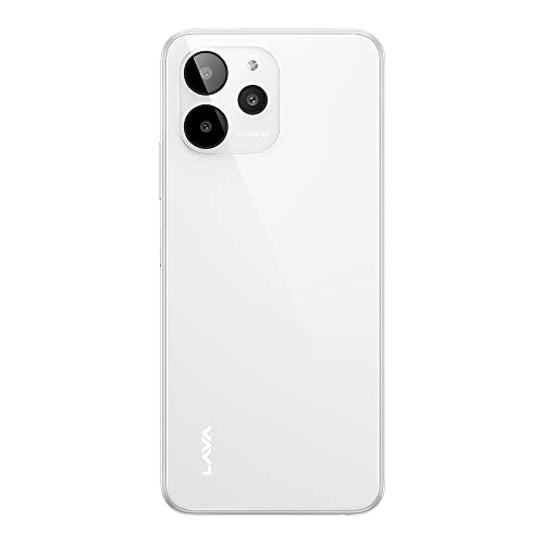 Lava Yuva 2 Pro (Glass White, 4GB RAM, 64GB Storage)| 2.3 Ghz Octa Core Helio G37| 13 MP AI Triple Camera |Fingerprint Sensor| 5000 mAh Battery| Upto 7GB Expandable RAM