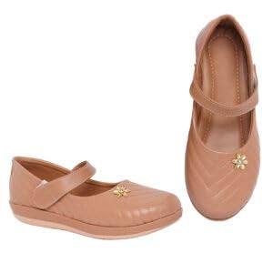 Zngletoons Belly For Girls Brown Colour | Stylish &Comfartable Flats, Sandals (12)