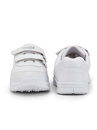 Liberty Force 10 Kids Gola-SCHV White School Non Lacing Shoes (5 UK)