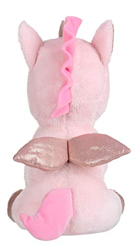 Mirada Enchanting Pink Unicorn Soft Toy for Girls/Kids | Floppy and Glittery with Sparkling Horn | Soft Stuffed Plush Animal | - 25cm