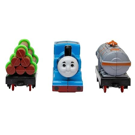 KAVANA Kids Boys and Girls Thomas Express Train Toy Set with Locomotive Engine, Cargo car and Tracks, Battery Powered, 2 to 15 Years Old (cho-cho Train) - Multi Color