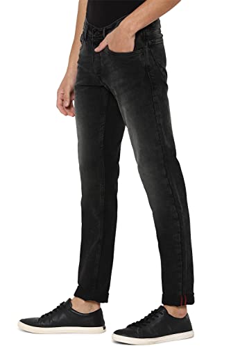 Allen Solly Men's Slim Jeans (ALDNVSKFC87569_Dark Grey_30)
