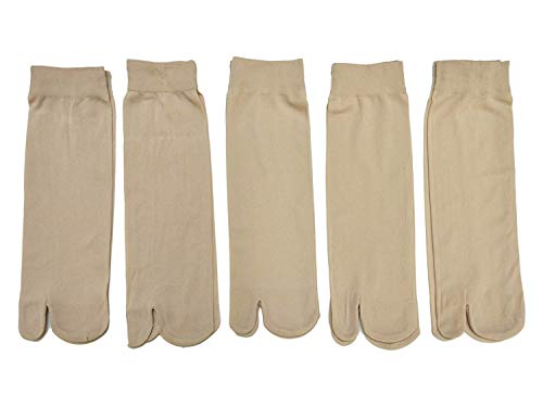 DIGITAL SHOPEE Women's Ultra-Thin Nylon Summer Skin Socks Pack of 5 Free Size