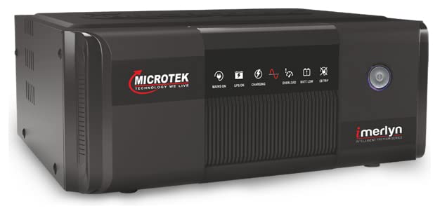 Microtek iMerlyn 1850 Advanced Digital 1600VA/24V Inverter, Support 2 Battery With 2 year Warranty for Home, Office & Shops