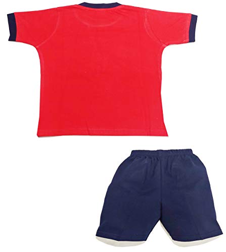 JUSFAB Infant wear Printed Kidswear Baby Boy Girl Clothes Pure Cotton Tshirt Pants Top Bottom Set MD-R_A_18-24 Months