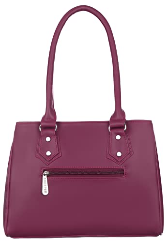 creeper Women's Leather Large Capacity Shoulder Bags (Maroon)