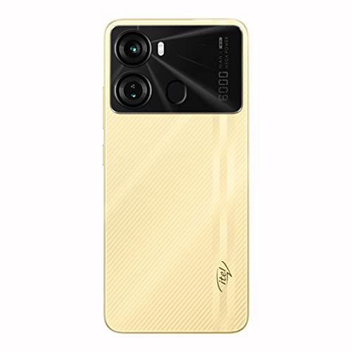 itel P40 (6000mAh Battery with Fast Charging | 4GB RAM + 64GB ROM, Up to 7GB RAM with Memory Fusion | Octa-core Processor | 13MP AI Dual Rear Camera) - Luxurious Gold