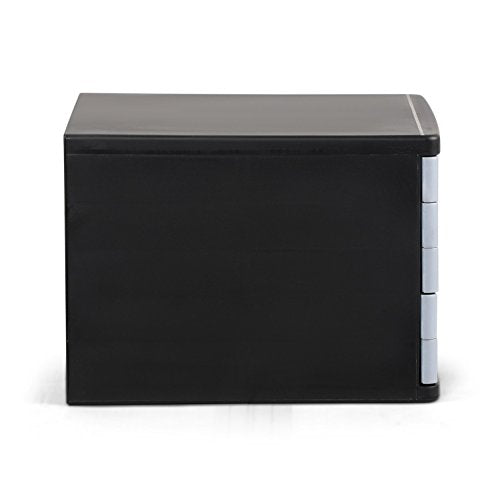 Cello Idea Plastic Storage Cabinet (Black, Grey)