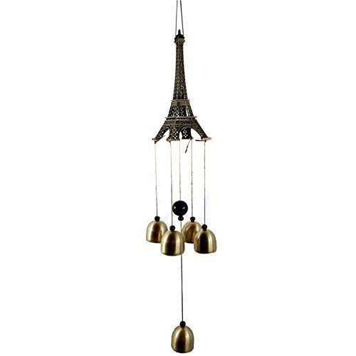 Gupta Fancy Store Metal Eiffel Tower Windchimes (Multicolour)