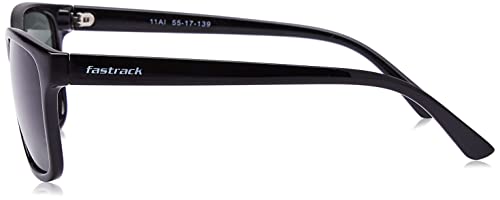 Fastrack Men's 100% UV protected Black Lens Square Sunglasses