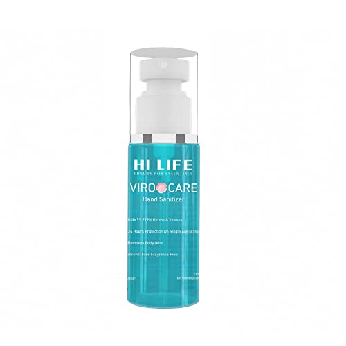 Hi Life VIRO CARE - 100% Alcohol Free Hand Sanitizer Water Based Protection against 99.9999% Viruses & Bacterias Prevents Irritation, Itch & Dryness Hand Sanitizer