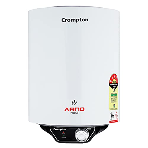 Crompton Arno Neo 15-L 5 Star Rated Storage Water Heater with Advanced 3 Level Safety (White)