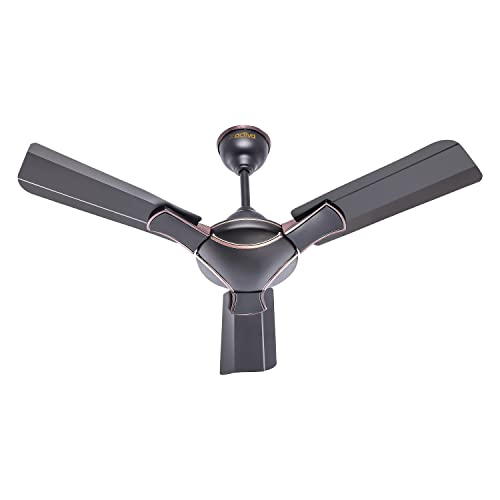 ACTIVA Corolla Smoke Brown 650 RPM High Speed (36 Inch) 900 MM Sweep BEE Approved Anti Dust Coating Ceiling Fan with 2 Years Warranty