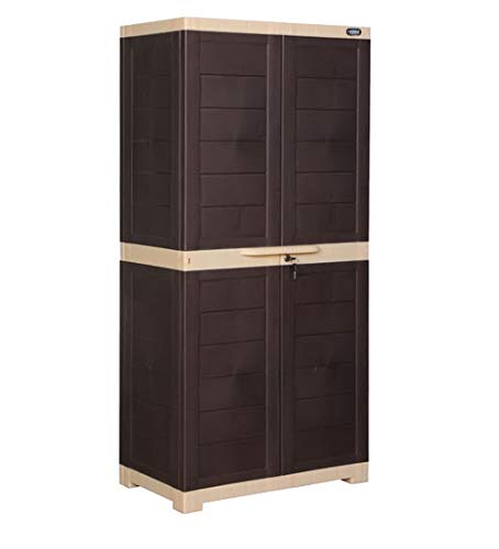 Prima Alfa 2 Plastic Cabinet for Storage | Space Organizer | Shelves | Cupboard | Living Room | Kids | Multipurpose for Home Kitchen & Office