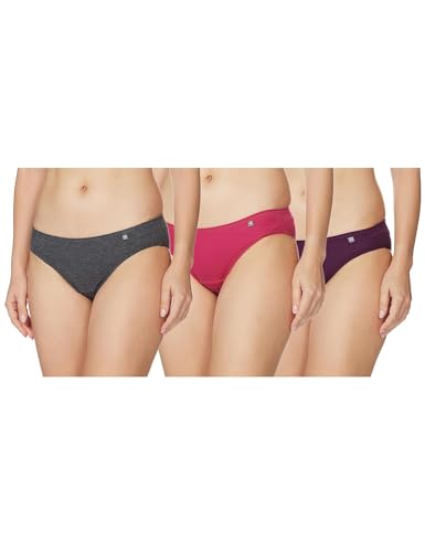 Jockey Women's Cotton Bikini (Pack of 3) (Colors/Prints May Vary) 1410_Dark Assorted_L