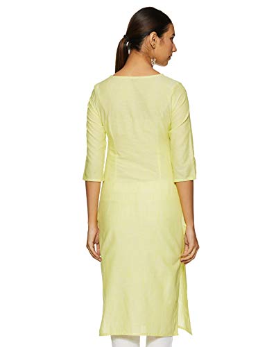 Aurelia Women's Cotton Kurta (20FEA10634-701145_Green_XX-Large)