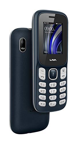 Lava A3 (Dark Blue) - Dual Sim Mobile with 1750 mAh Big Battery and 32 GB Expandable Storage