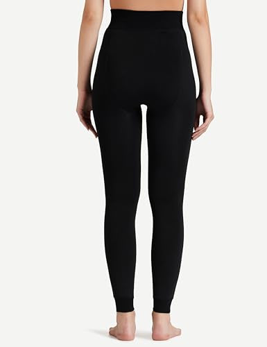 Amazon Brand - Symbol Women's Stretchable Fleece Lined Thermal Leggings (28 to 34 Size)_AW23-WWBTM-007_Black_XS