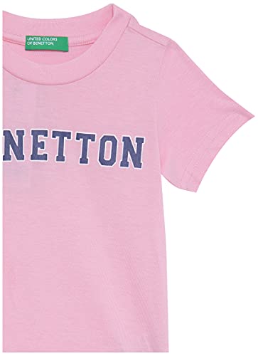 United Colors of Benetton Boy's Regular T-Shirt (30963ECOMI_Pink 2Years-3Years)