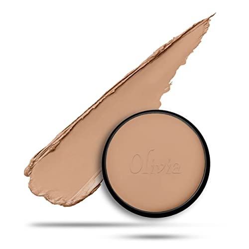 Olivia Waterproof Natural Honey Makeup Cream Concealer Pan Cake -25g, Shade No.24