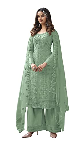 RUDRAPRAYAG anarkali net and santoon embroidered straight suits for women | anarkali suit for women readymade | gown for women semi-stitched | gown for women 2022 | anarkali salwar suit | salwar suit in Clothing & Accessories