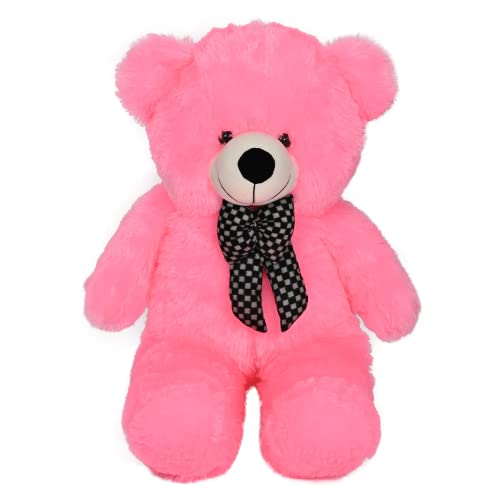 DIKANG 3 FEET Teddy Bear Soft Toys for Kids | Kids Soft Toys for Baby Girl | Plush Soft Toys for Baby Boys and Girls | Teddy Bear Soft Toy for Kids (3 FEET, Pink Teddy Bear)