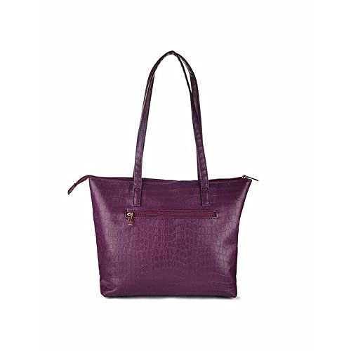 Caprese womens NATLIE T Large PLUM Tote Bag