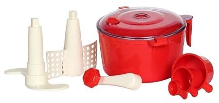 RUDRA SHOP Atta Maker for Home 2 in 1 Ata Non-Electric Dough Flour Machine for Kitchen | Chakki Clear line Measuring Cups Set Bread Mixer May Vary Hand Tool Plastic Portable Dough Atta