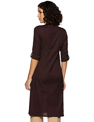 W for Woman Women's Cotton Kurta (19FEW11542-211564_Brown_3XL (18))