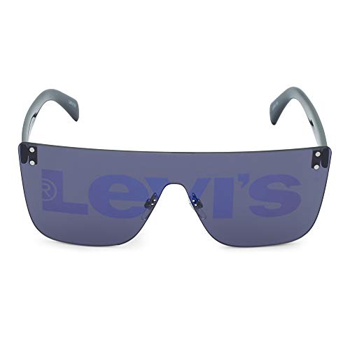 Levi's Men's Non-Polarized Blue Lens Plastic Square Sunglasses LV 1001/S