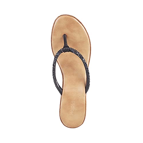 Mochi Women Black Synthetic Sandals 6-UK (39 EU) (34-9868)