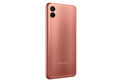 Samsung Galaxy A04 (Copper, 4GB, 64GB Storage) | 50 MP Rear Camera | Face Unlock | Upto 8GB RAM with RAM Plus | MediaTek Helio P35 | 5000 mAh Battery